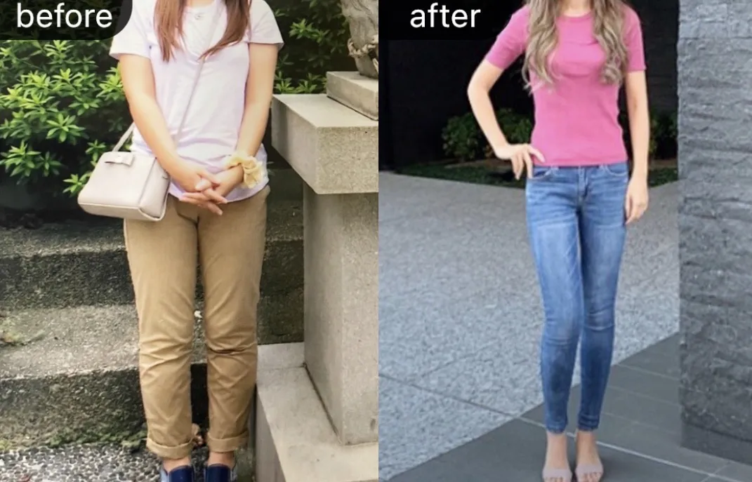 30代女性 -18.65kg 自己流ダイエット卒業 Before/After