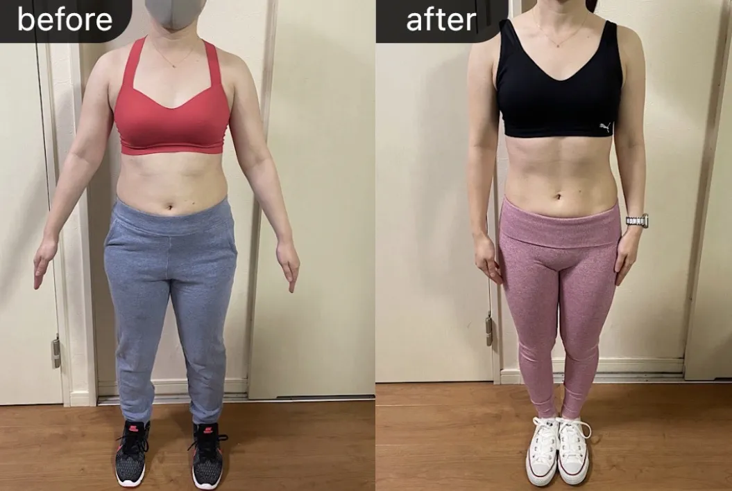 20代女性 -8.65kg フィットネス大会出場 Before/After